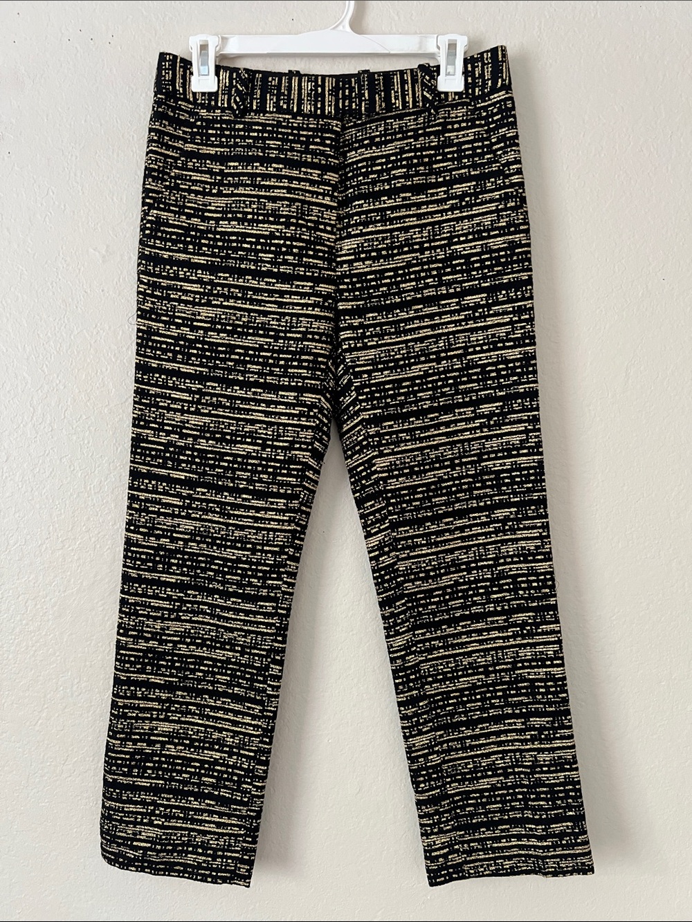 NWOT 3.1 Phillip Lim GolD/Black Horizontal Striped Metallic Pants Size 2